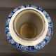 Delfts dutch workshop the peacock xviii earthenware vase restored - antique vase 18thc