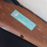 6 chairs skaï teck Bramin made in Denmark