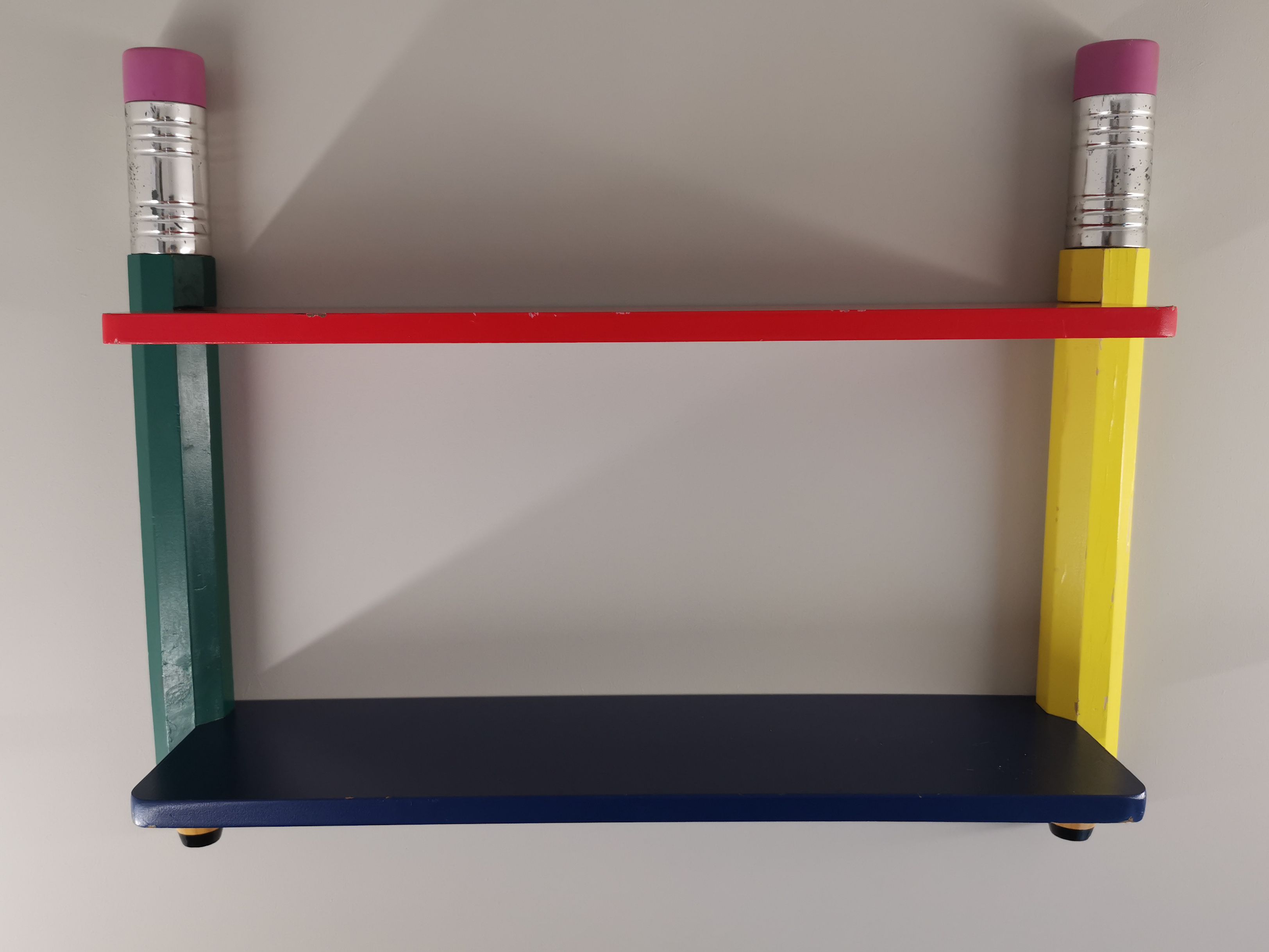 2 shelves Pierre Sala clear fountain collection, Chambon edition, 80s
