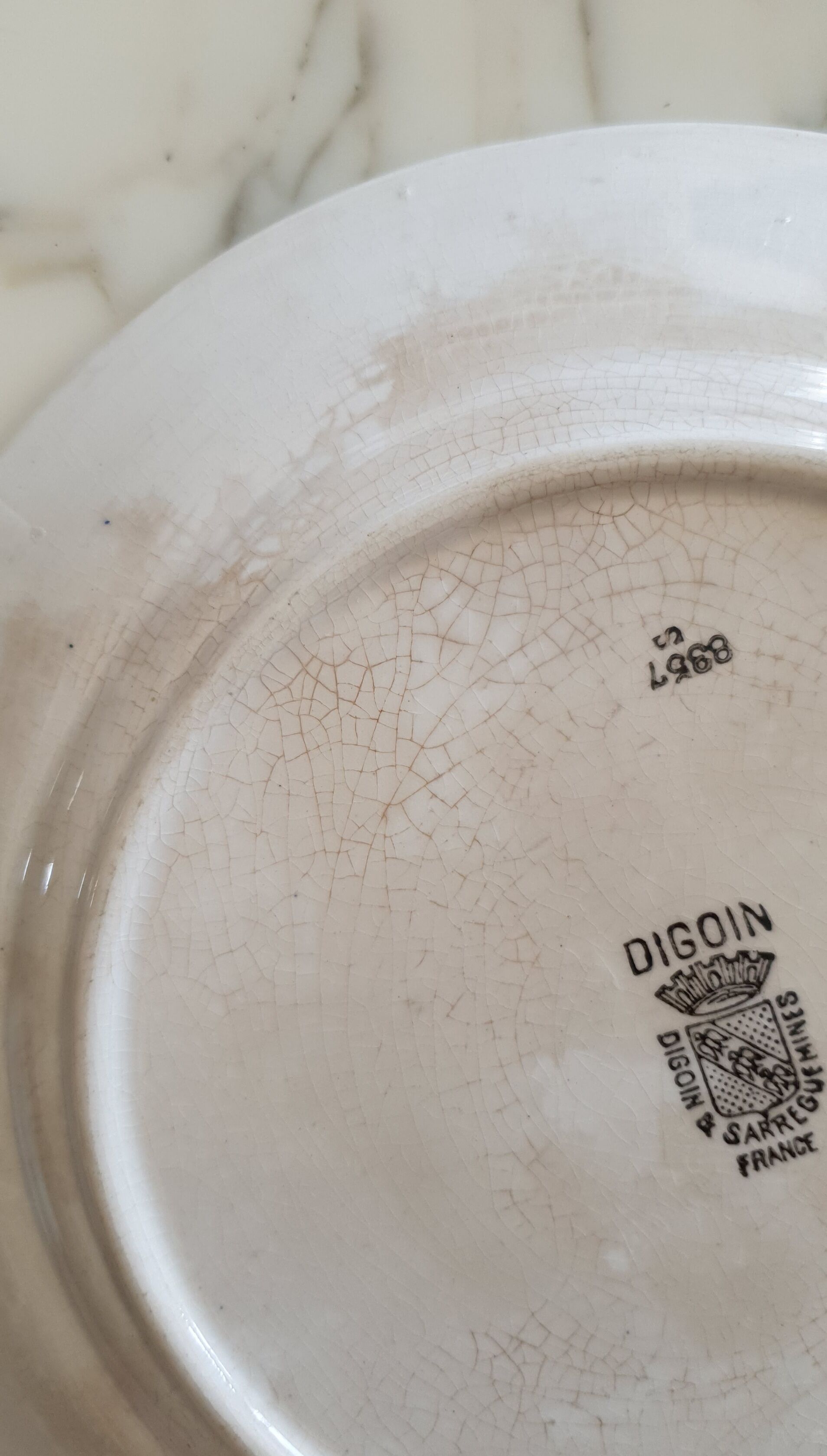 Digoin Sarreguemines plates
