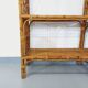 Bookcase vintage rattan shelf from the 60s