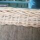 vintage rattan mirror