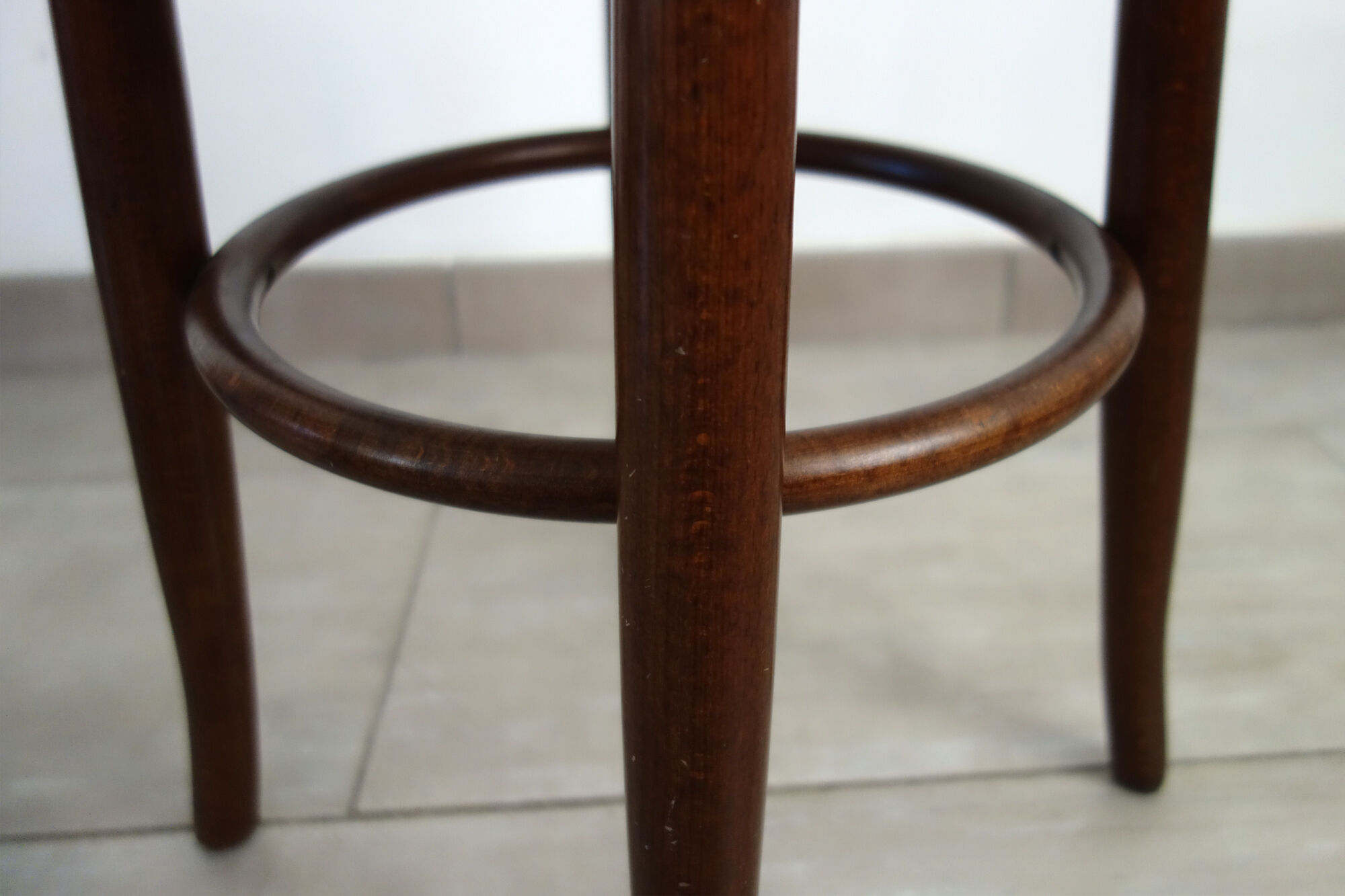 Low canning stool and curved wood