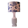 White mid-century ceramic table lamp