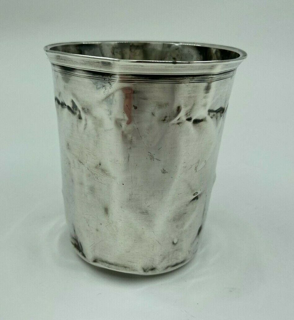 Silver timbale XlXeme poincon minerve large size 67 grams