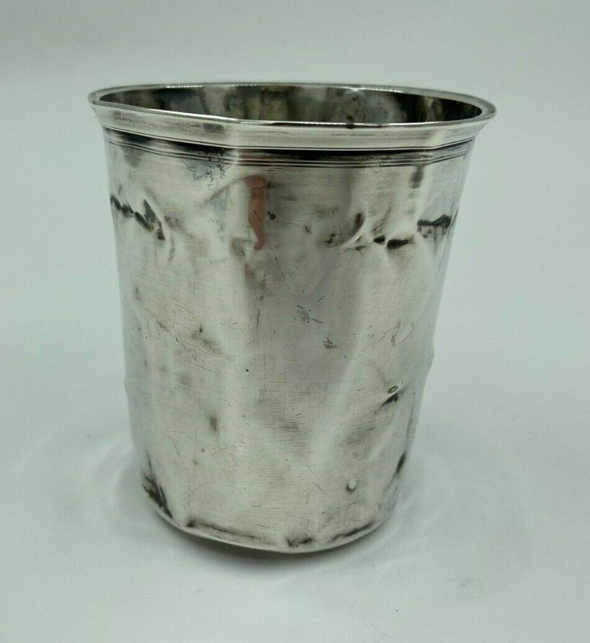Silver timbale XlXeme poincon minerve large size 67 grams