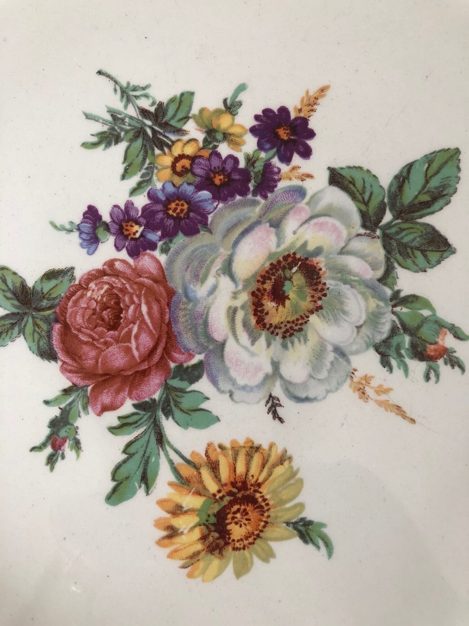 Lot of 3 serving dishes old in half porcelain Badonviller