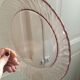 12 powder pink dessert plates
