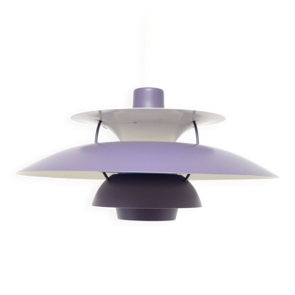 Lavender PH5 lamp, P. Henningsen for L. Poulsen, vintage 1960s