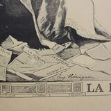 Affiche ancienne  "La dépêche du midi"; "Coupe des Pyrénées, Toulouse à Toulouse", 1905