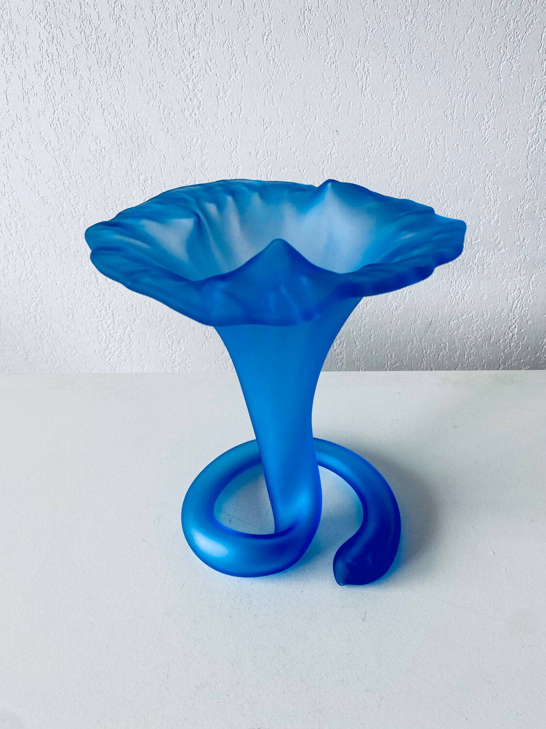 Large tulip vase or corolla in Murano glass