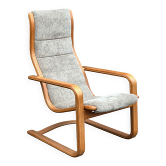 Scandinavian cantilever teak lounge chair 1970