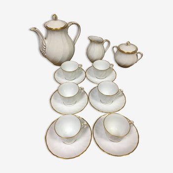 Coffee service Bernardaud Limoges model Verlaine