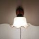 Vintage wall lamp with 70s glass cap