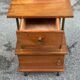 Mid-Century bedside table in solid teak/mahogany with brass, 1960.