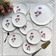 Service à dessert vintage 8 personnes en porcelaine de gien france modèle elegance motif fleuri