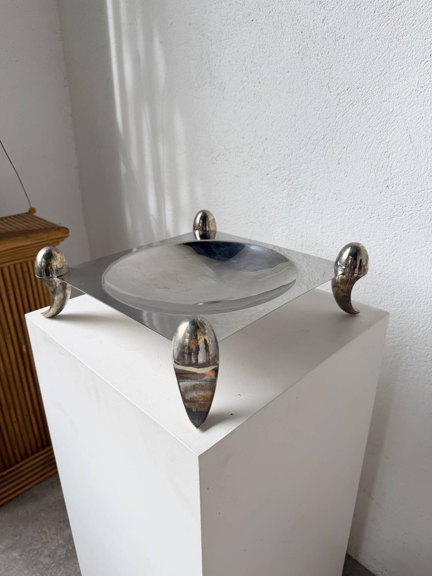 Silver-plated fruit bowl