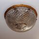 Bronze Cut Glass Ceiling Light: Mid-Century French Louis XVI Ceiling Lamp