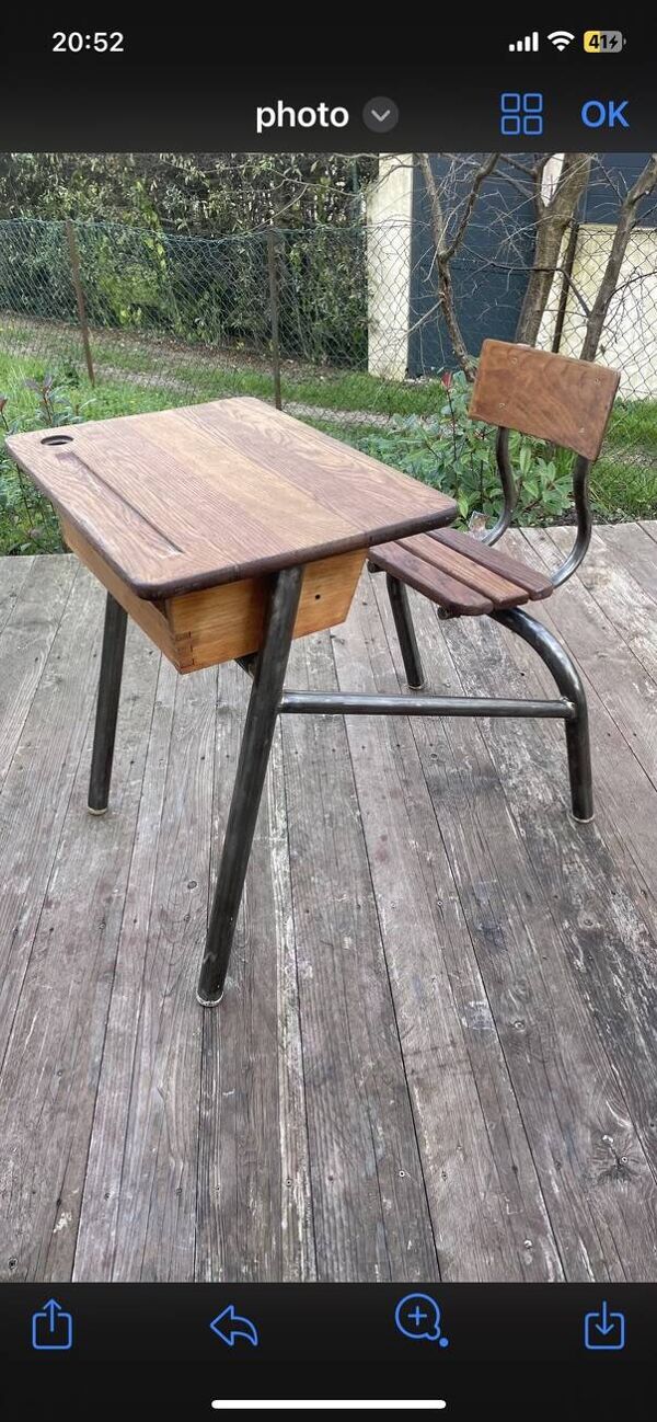 Pupitre bureau écolier