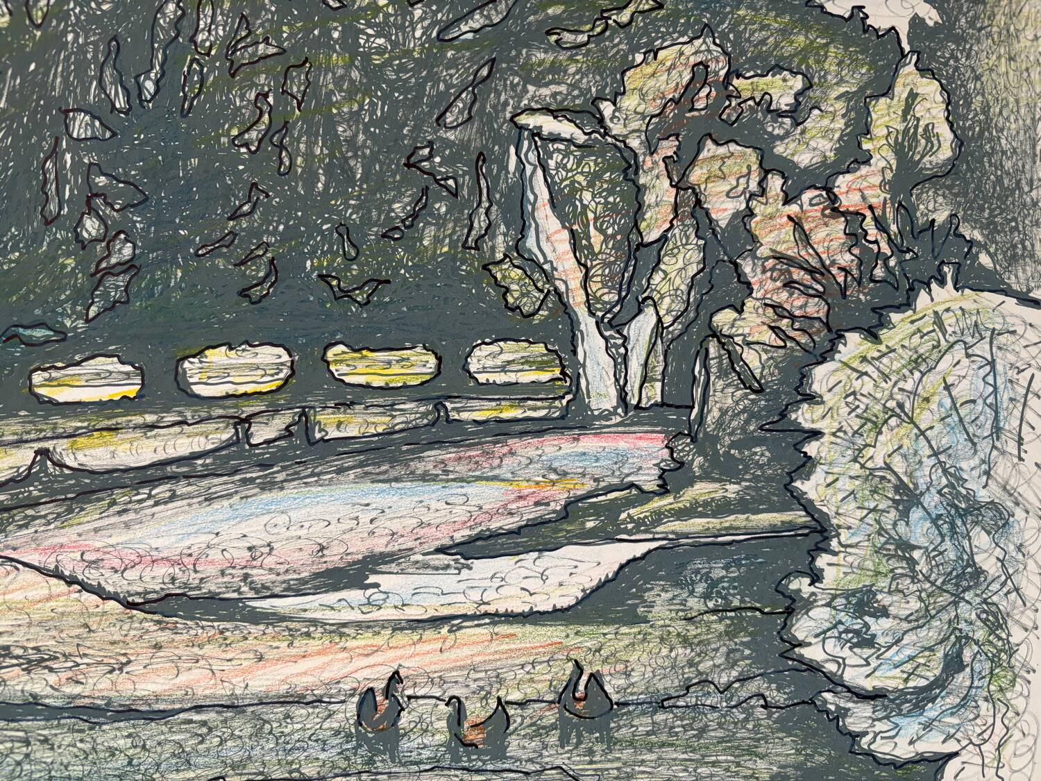 Paysage signé Paul Martin