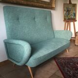 Vintage compass feet sofa