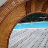 Year rattan mirror 70 94x61cm
