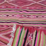 Handmade pink kilim rug in pure wool - 220x100cm