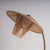 50s floor lamp with pleated shade