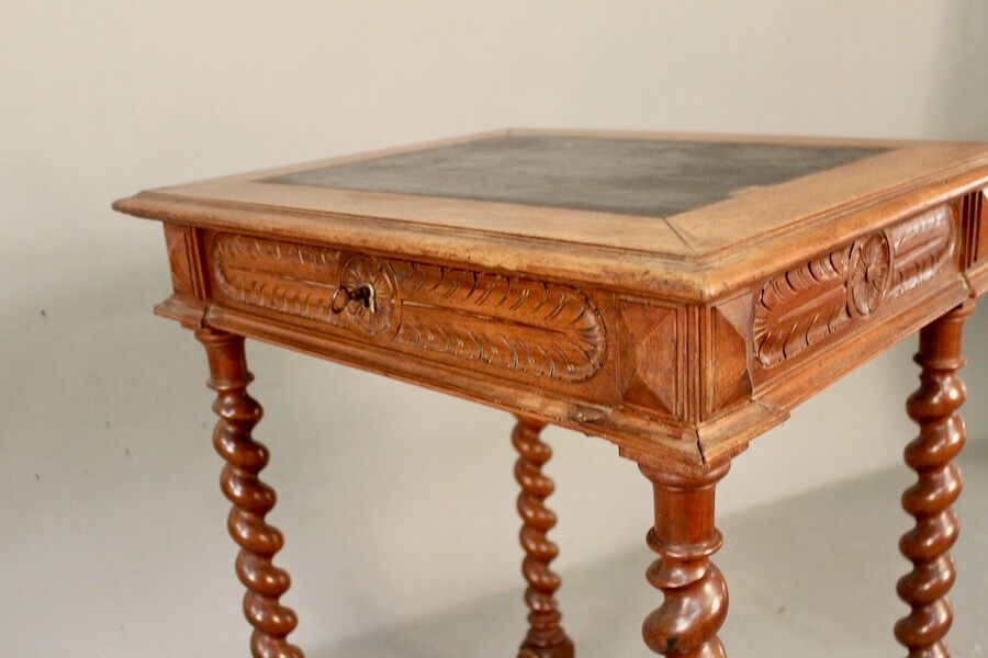 Small Louis XIII Style Table with Turned Legs