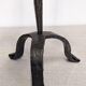 Brutalist candelabrum with 3 lights in wrought iron, France circa 1950.