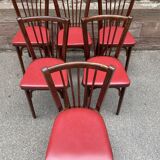 6 Baumann bistro chairs Nr 12 fanett 1960