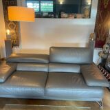 Roche Bobois 3-seater leather sofa