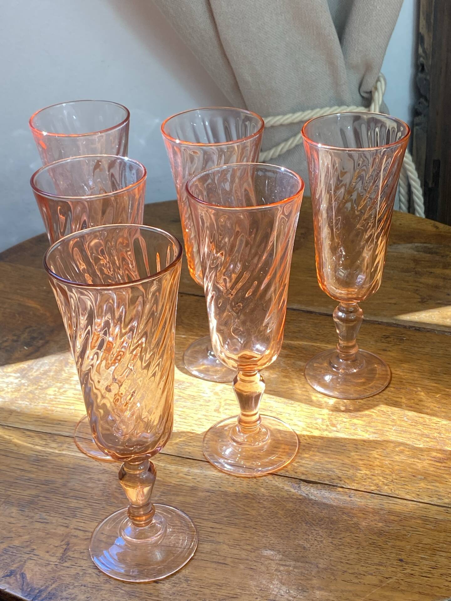Flûtes à champagne, modèle Rosaline