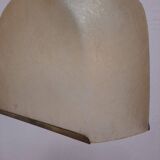 Pair of Lamperti vintage chandeliers in fiberglass and brass