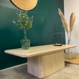Coffee table in travertine
