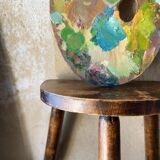 Rustic tripod stool