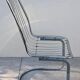 Set of 2 chrome metal chairs, Italian style from the 1970s.