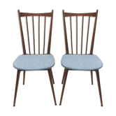 Paire de chaises années 60 retapissées
