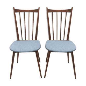 Pair of 60s reupholstered chairs
