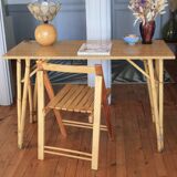 Rattan table, desk