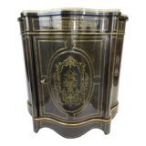 Meuble d'appui violonné Napoléon 3 en bois noirci