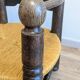 Véritable fauteuil bas style  Dudouyt en chêne, années 40