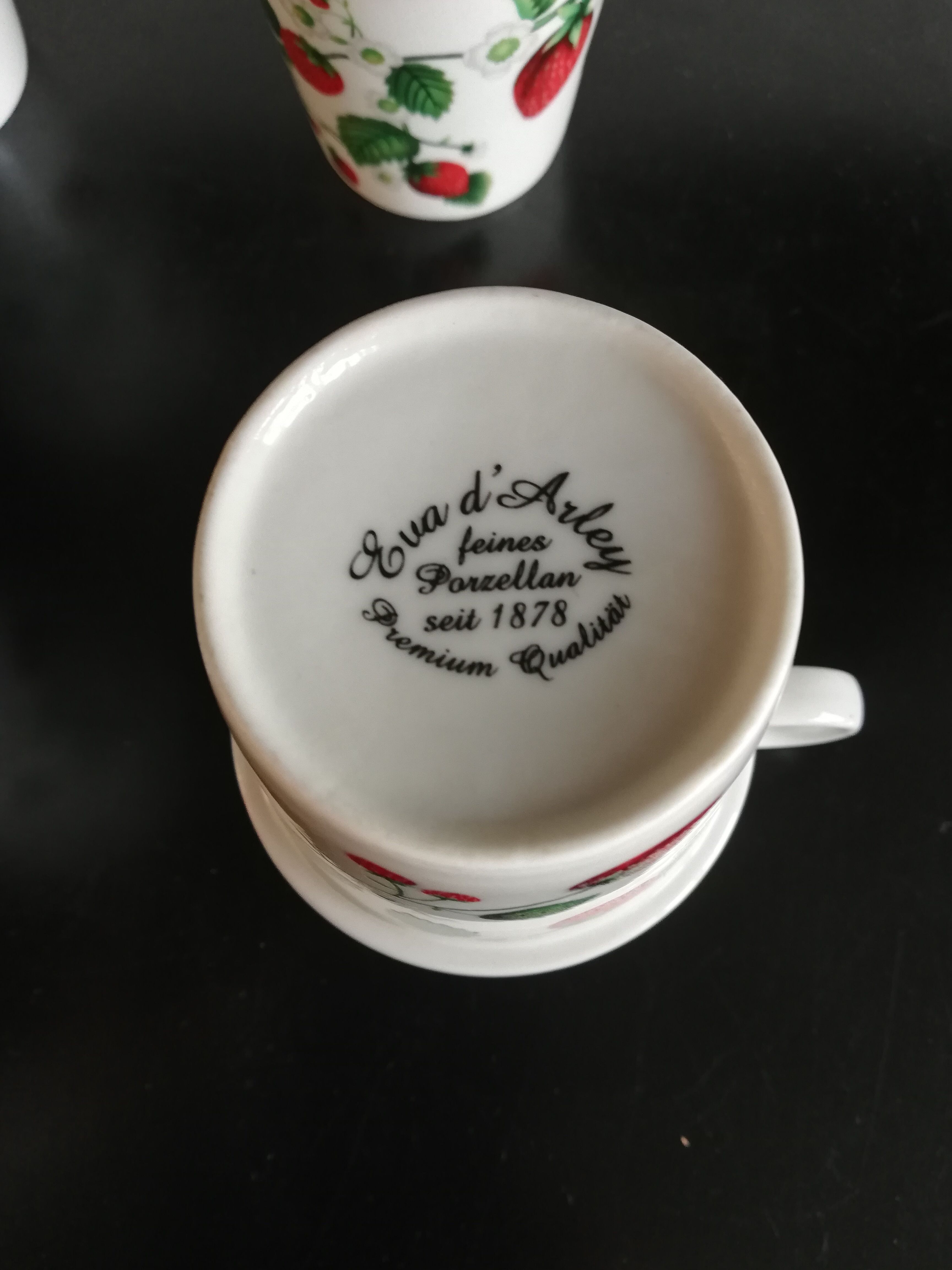 Set 4 cups strawberry Eva d'Arley