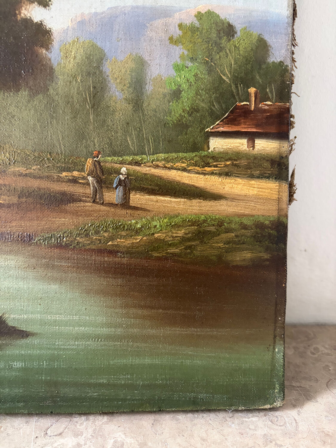 19th-century Dutch landscape, signed