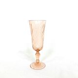 Lot of 6 Rosaline Arcoroc champagne flutes