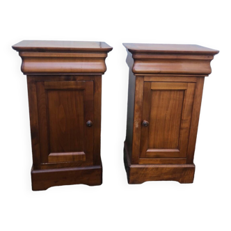 Two beautiful nightstands cherry wood bedside table