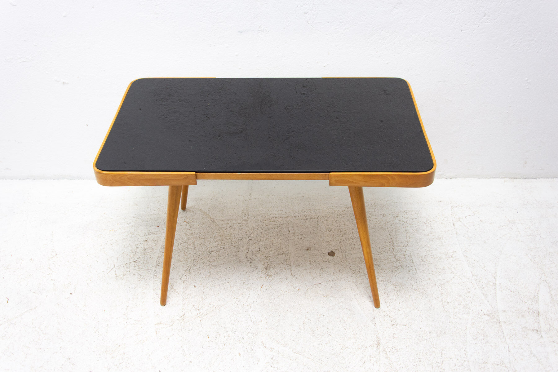 Opaxite glass coffee table, 1960´s, Czechoslovakia