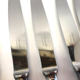 Christofle 12 silver metal knives model Versailles