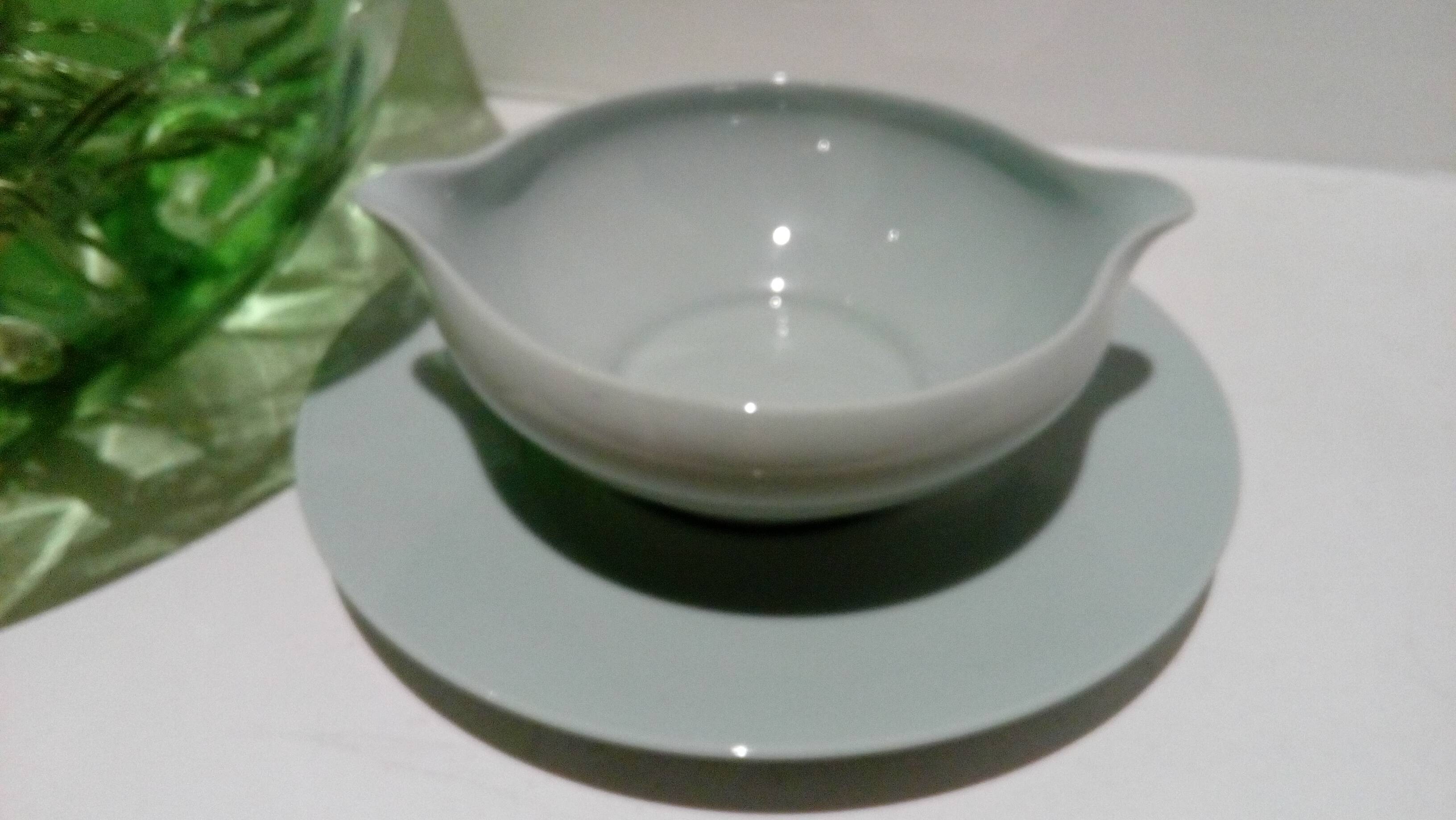 Blue sauce boat from Limoges