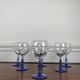 Lot de 6 verre à pied bleu